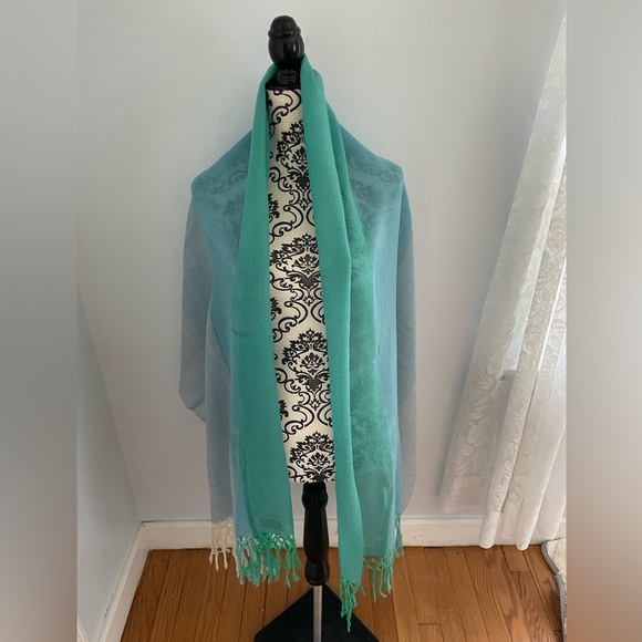 Handmade Handwoven 100% Wool Crock of Gold Ireland Huge 84” x 28” Scarf Wrap - Picture 1 of 10